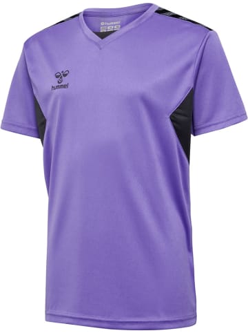 Hummel Kinder Sportshirt "Hmlauthentic Pl Jersey S/S Kids" in Lila