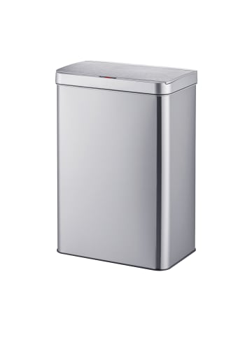 relaxdays Mülleimer mit Sensor in Silber - 50 Liter