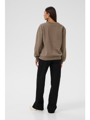 Kaffe Sweatshirt KAliddy Loose fit in Morel W. Black Heart