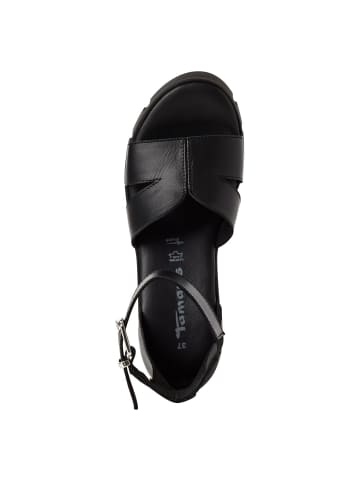Tamaris Sandalette in BLACK LEATHER