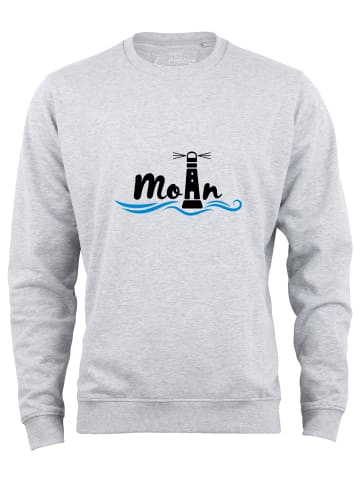 Cotton Prime® Sweatshirt Leuchtturm Moin in Grau-Melange