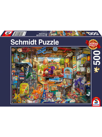 Schmidt Spiele Garagen-Flohmarkt Puzzle 500 Teile | Erwachsenenpuzzle Standard