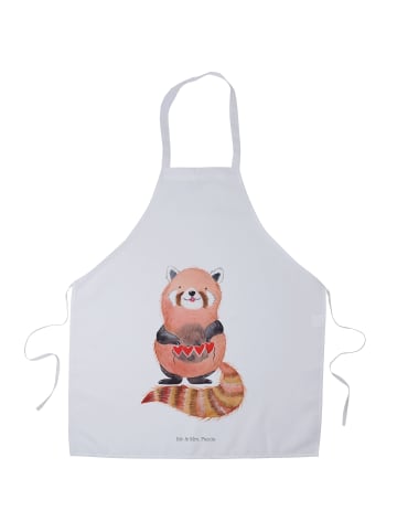 Mr. & Mrs. Panda Schürze Roter Panda ohne Spruch in Weiß