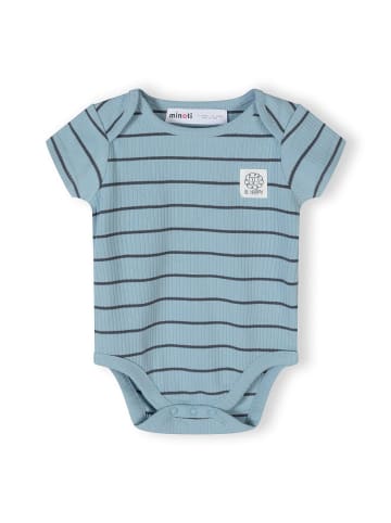 Minoti 3-er Pack Bodys 28BABYRIB26 in rauchblau