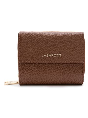 Lazarotti Bologna Leather Geldbörse Leder 12 cm in brown