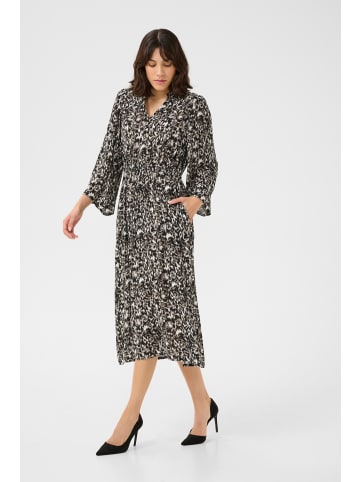 Kaffe Kleid KAamber Regular fit in Black/ElefantS. GraphicFlower