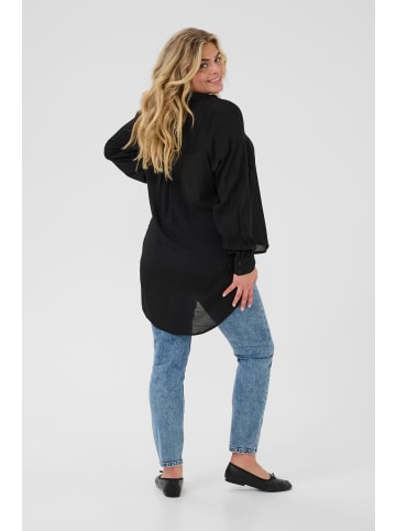 KAFFE curve Langarm - Hemd KCalia Loose fit in Black Deep