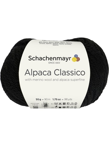 Schachenmayr since 1822 Handstrickgarne Alpaca Classico, 50g in Schwarz