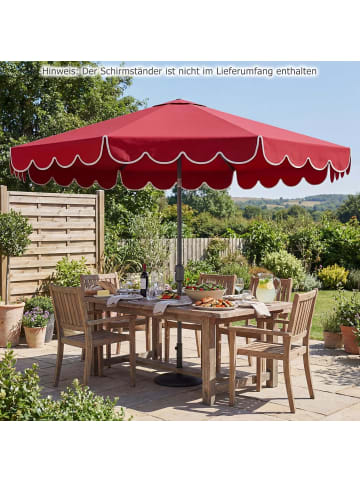 COSTWAY Sonnenschirm 300 cm knickbar in Rot