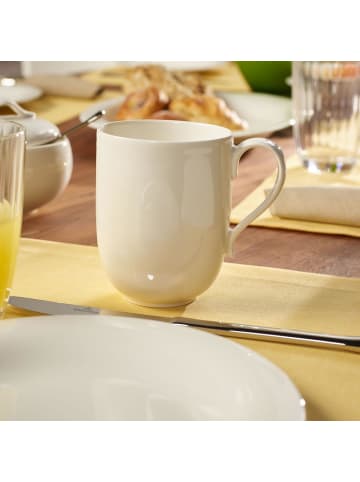 Villeroy & Boch 6er Set Latte Macchiato Becher New Cottage Basic 370 ml weiß in weiß