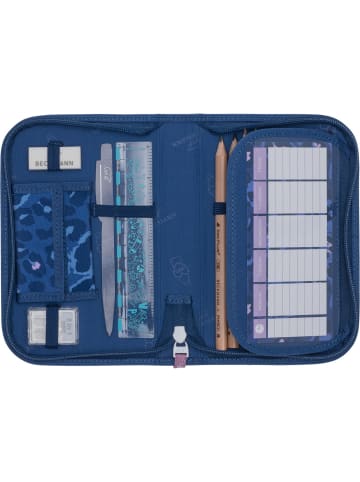 BECKMANN Federmappe mit Inhalt Cheeta in blau