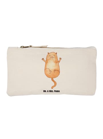 Mr. & Mrs. Panda Schminktasche Katze Umarmen ohne Spruch in Weiß