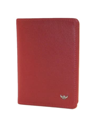 Golden Head Polo Ausweisetui RFID Leder 9 cm in rot