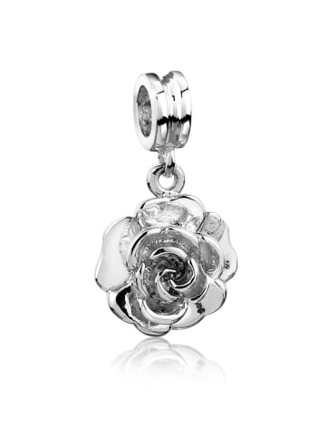 Nenalina Charm 925 Sterling Silber Rose in Silber