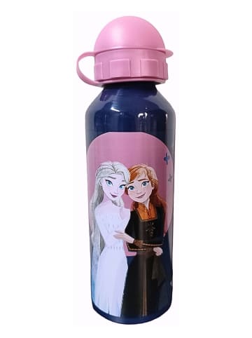 Disney Frozen Alu-Trinkflasche Disney Frozen 520 ml Elsa & Anna in Dunkelblau