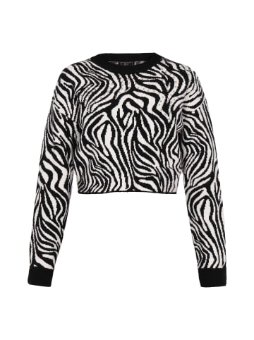 faina Damen Pullover in Schwarz Wollweiss