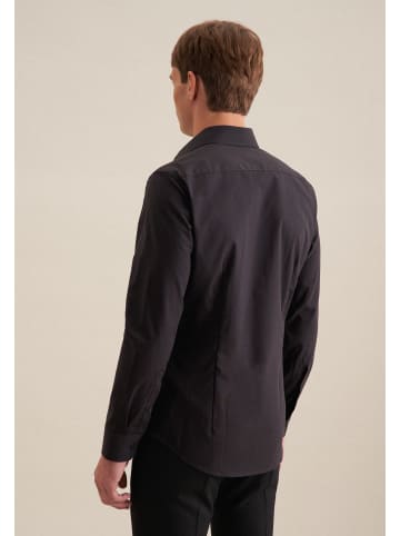 Seidensticker Business Hemd Slim in Schwarz