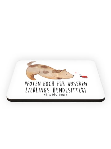 Mr. & Mrs. Panda Kühlschrankmagnet Lieblings-Hundesitter mit Spruch in Weiß