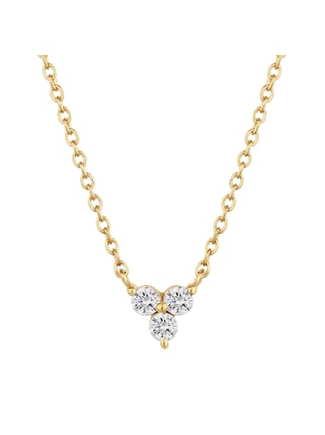 Glanzstücke München Kette aus Sterling Silber mit Topas in gelbgold