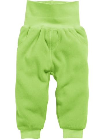 Schnizler Kinder Pumphose "Pumphose Fleece uni mit Strickbund" in Grün