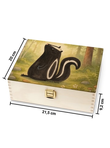 Mr. & Mrs. Panda Teeaufbewahrung Stinktier Sitzen Design ohne Sp... in Weiß