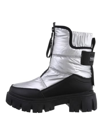 Ital-Design Stiefelette in Silber