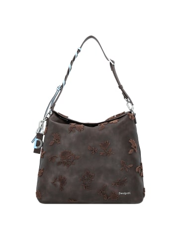Desigual Stencil Flocado Jersey 2.0 Daypack 33 cm in braun
