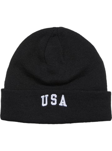 Mister Tee Mütze "USA Beanie" in Schwarz