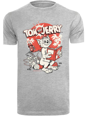 F4NT4STIC T-Shirt Tom und Jerry Rocket Prank in grau meliert