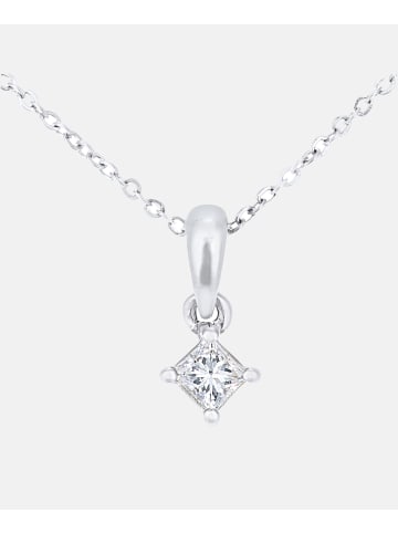 Diamant L'éternel Halskette mit Anhänger aus 375 Weißgold mit 0.1 Karat Diamant