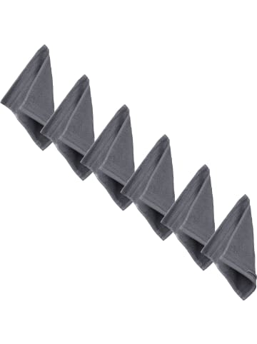 Erwin Müller Frottier Seiftuch 6er-Pack Heidelberg in anthrazit