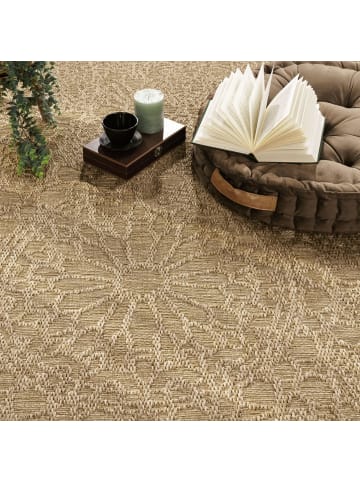 KADIMA DESIGN Outdoor Teppich Natur Balkon, Terrasse in Beige