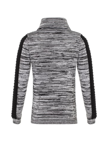 Cipo & Baxx Strickpullover in BLACK-GREY