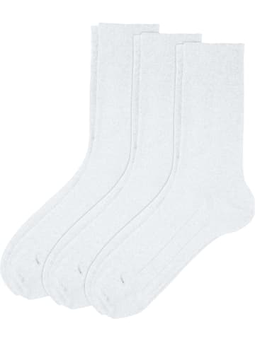 Erwin Müller Unisex-Socken 3 Paar in weiß