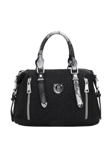 DreiMaster Klassik Handbag in Schwarz Silber