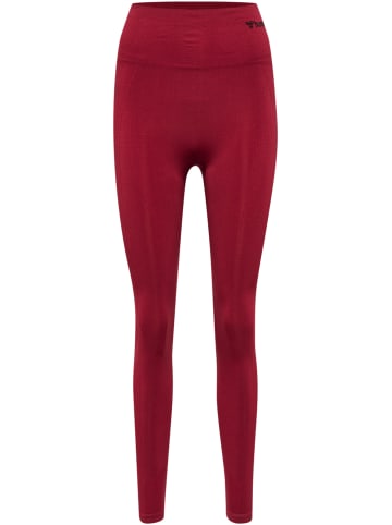 Hummel Hummel Leggings Hmltif Yoga Damen Dehnbarem Schnelltrocknend Nahtlosen in CABERNET