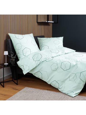 Janine Bettwäsche J.D. 87114 in mint salbei