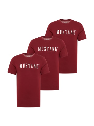 Mustang T-Shirt 3er Pack in Rot