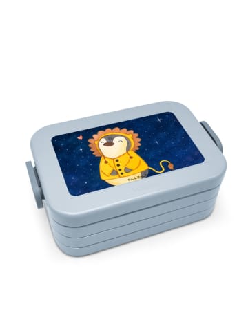 Mr. & Mrs. Panda Brotdose Löwe Astrologie Design ohne Spruch in Blau Pastell
