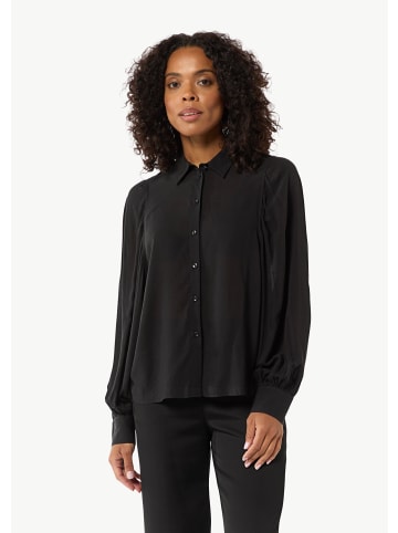 comma Bluse langarm in Schwarz