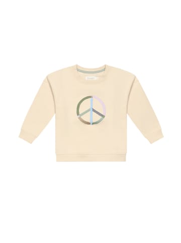 leevje Unisex Oversized Sweatshirt peace' in cappuccino