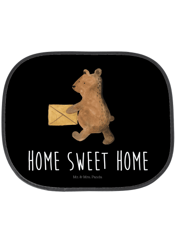 Mr. & Mrs. Panda Sonnenschutz für Auto Bär Zuhause mit Spruch in Schwarz