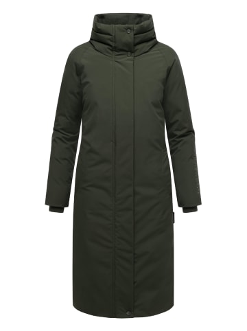 Navahoo Wintermantel Traumblüte 14 in Dark Olive