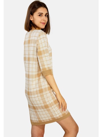 TOOCHE Kleid "A Scacchi" in beige