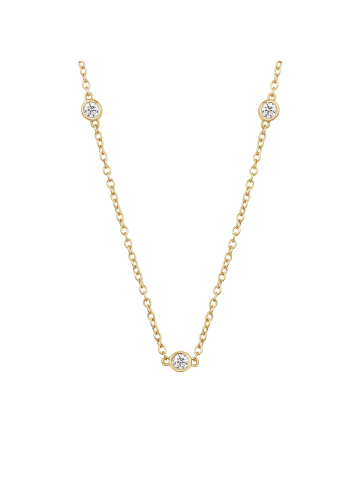 Glanzstücke München Kette aus Sterling Silber mit Topas in gelbgold