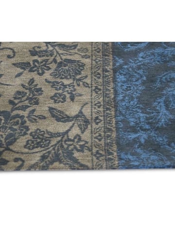 Louis de Poortere Teppich Forget Me Not in Blau