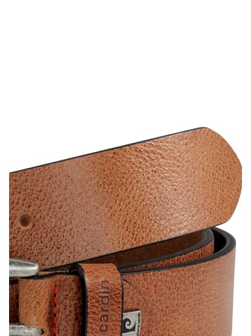 Pierre Cardin Ledergürtel Basic in Cognac