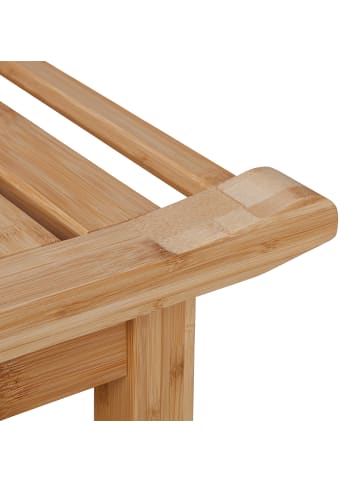 relaxdays Badhocker in Natur - (B)55 x (H)45 x (T)40,5 cm