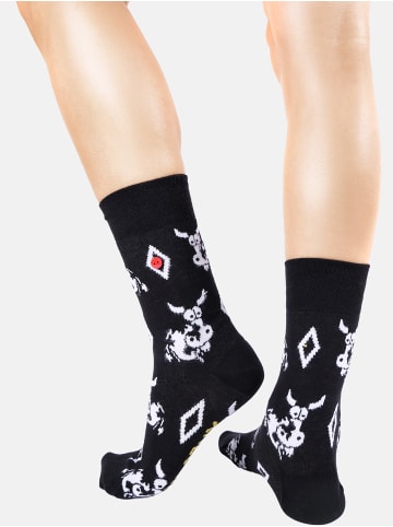 Unabux Freizeitsocken GRUMBLE IN THE JUNGLE in Black