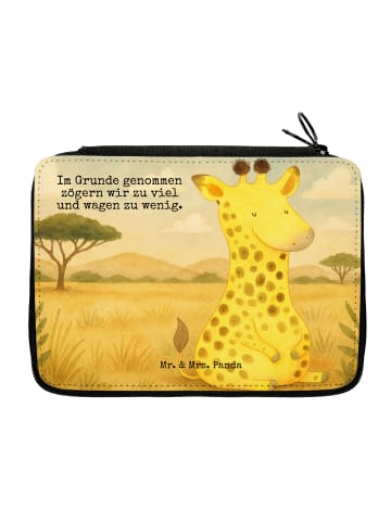 Mr. & Mrs. Panda Bleistiftetui Giraffe Zufrieden Design mit Spruch in Weiß